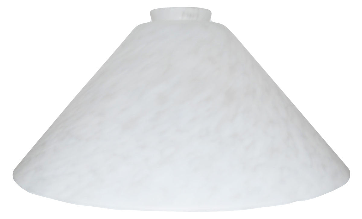 Vianne White Mouchete Satine 12" Cone-2162