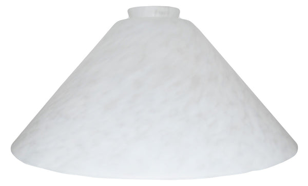 Vianne White Mouchete Satine 12" Cone-2162