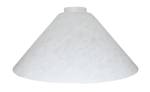 Vianne White Mouchete Satine 14" Cone-2164