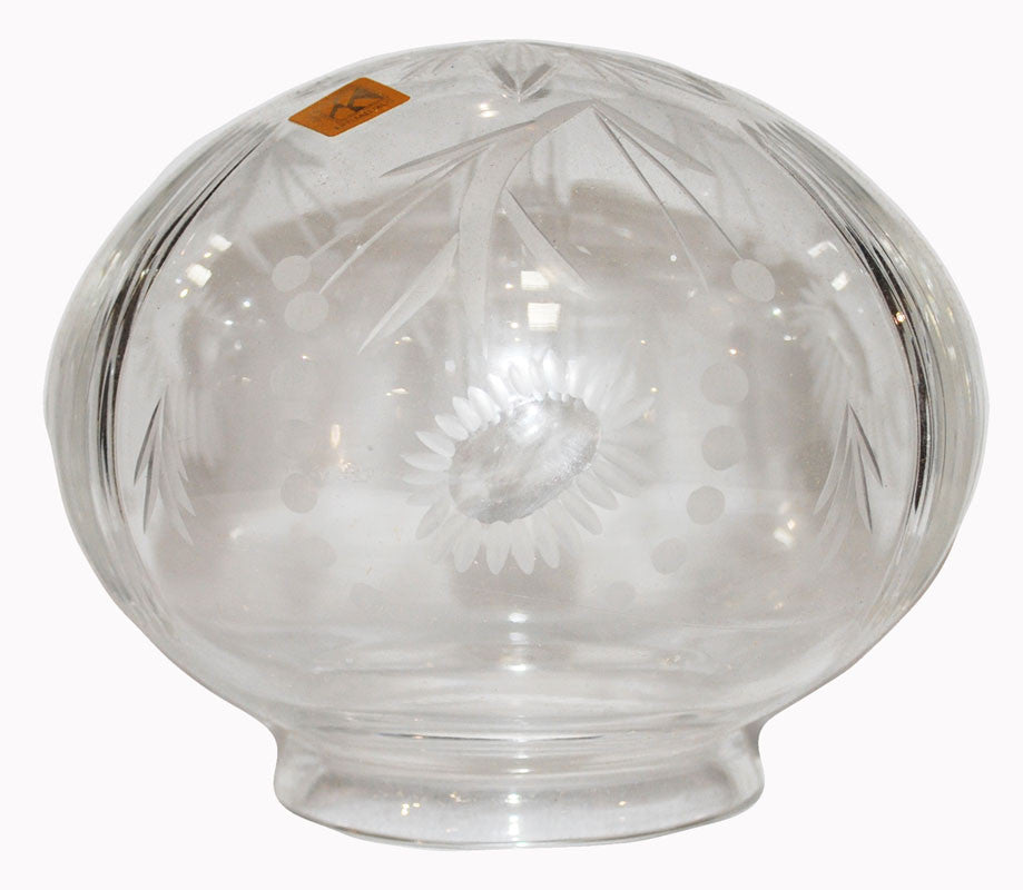 Kristaluxus Lead Crystal Floral Globe Lamp Shades