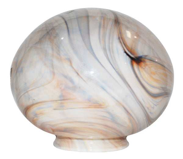 Vianne Cased Tan, Brown, and Blue Moire Globe-381