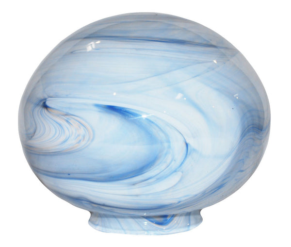 Vianne Cased Blue, white, tan Moire Globe-382